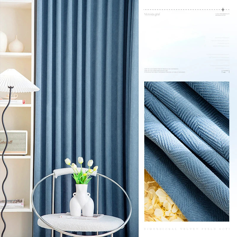 Rideau occultant moderne plissé pour salon chambre fenêtre - vue 15 sur 19