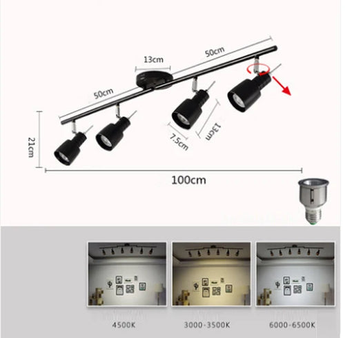 plafonnier led design pour salon bar et bureau - vue 18 sur 17