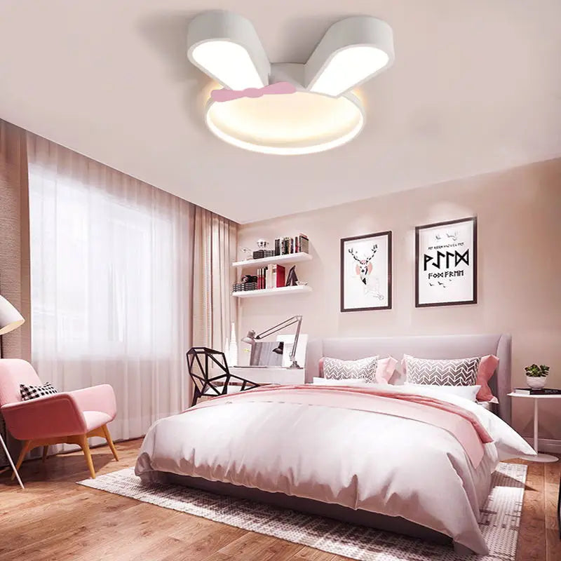 lustre led lapin moderne pour enfants décoration intérieure simple - vue 3 sur 7