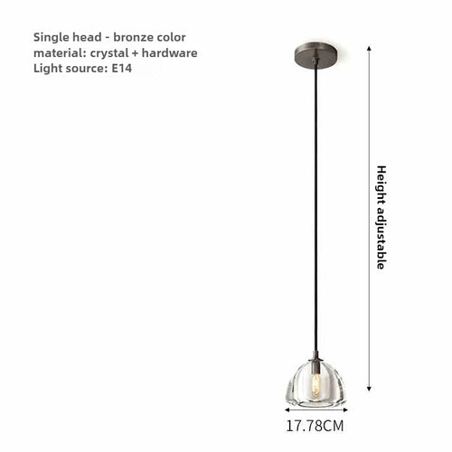 lustre moderne en cristal géométrique pour intérieur luxueux - vue 14 sur 14
