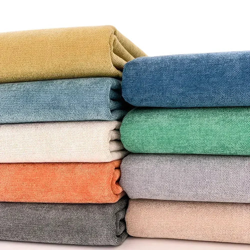Tissu chenille épais uni pour ameublement diy salon