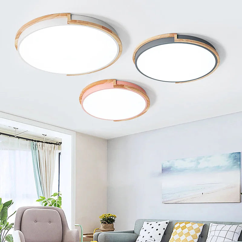Plafonnier moderne à LEDs lumière Macaron pour chambre salon salle à manger allée décor à la maison