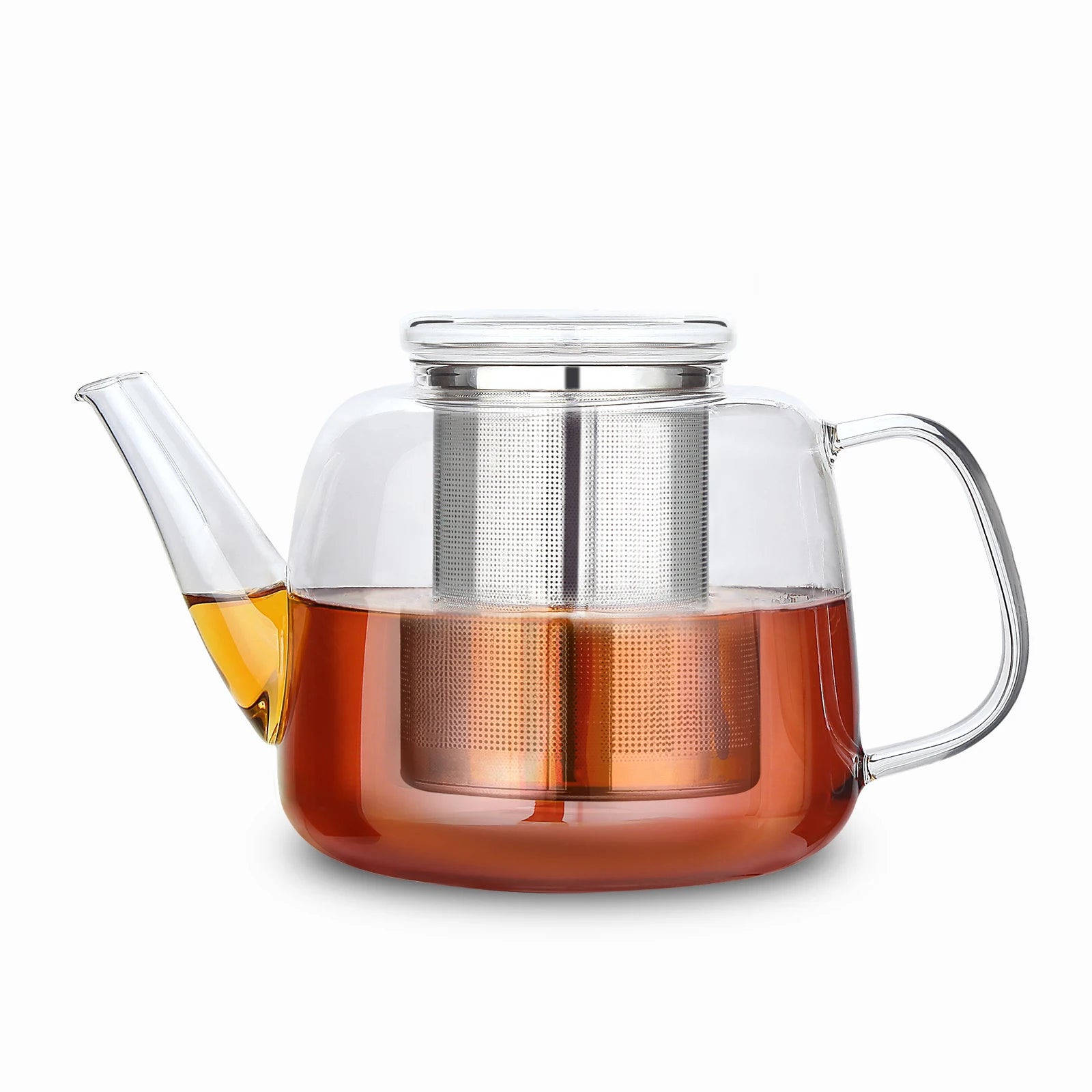 Théière verre borosilicate 1 5l infuseur inox amovible - vue 2 sur 6