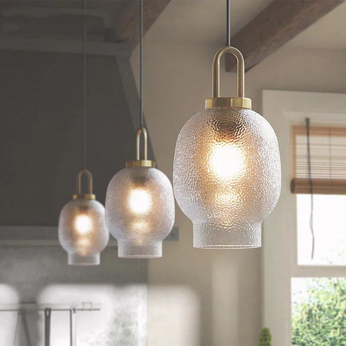 lustre en verre minimaliste au style luxueux et léger - vue 4 sur 10
