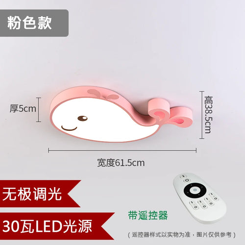 plafonnier led baleine éclairage créatif moderne pour enfant - vue 11 sur 15