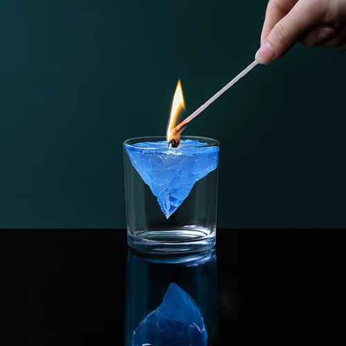 bougie parfumée flottante mont fuji pour aromathérapie et décoration - vue 4 sur 11