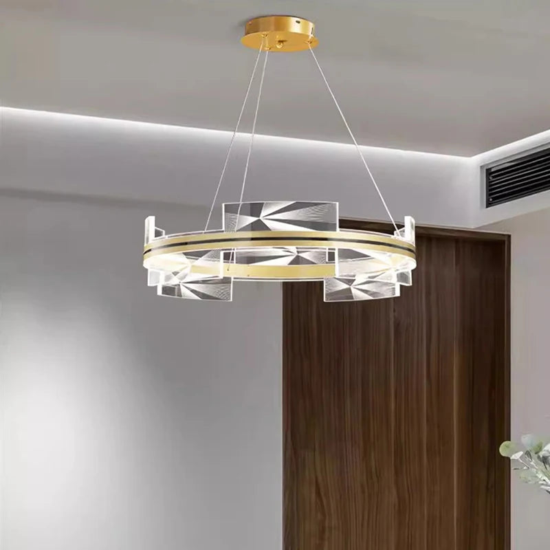 lustre led moderne pour éclairage intérieur