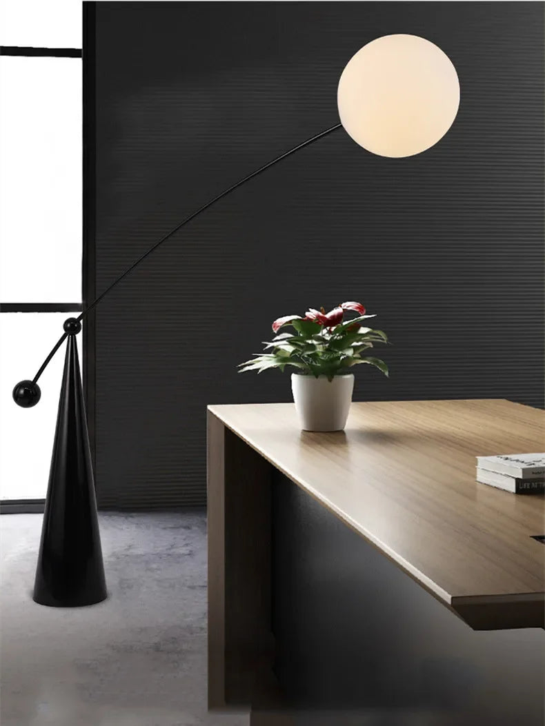 lampadaire nordique à distance design moderne pour décoration intérieure - vue 4 sur 8