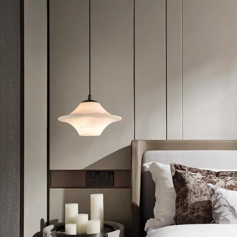 lampe pendante créative moderne en marbre pour décoration maison - vue 3 sur 14
