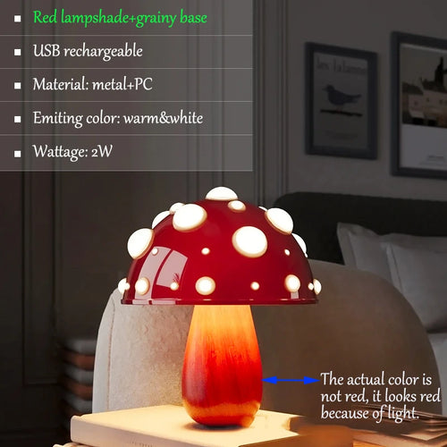 Lampe de Table LED en forme de champignon - vue 14 sur 16