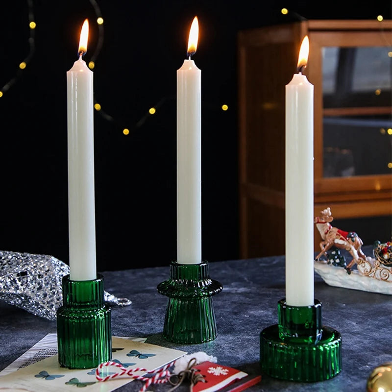 lot de 6 bougeoirs coniques faciles à utiliser pour toutes occasions - vue 3 sur 6