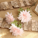 lot de 4 branches de dahlia artificielles en soie décoratives
