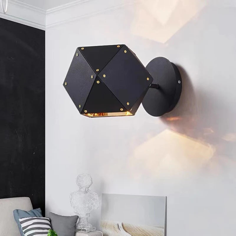 suspension led cube art déco style universel