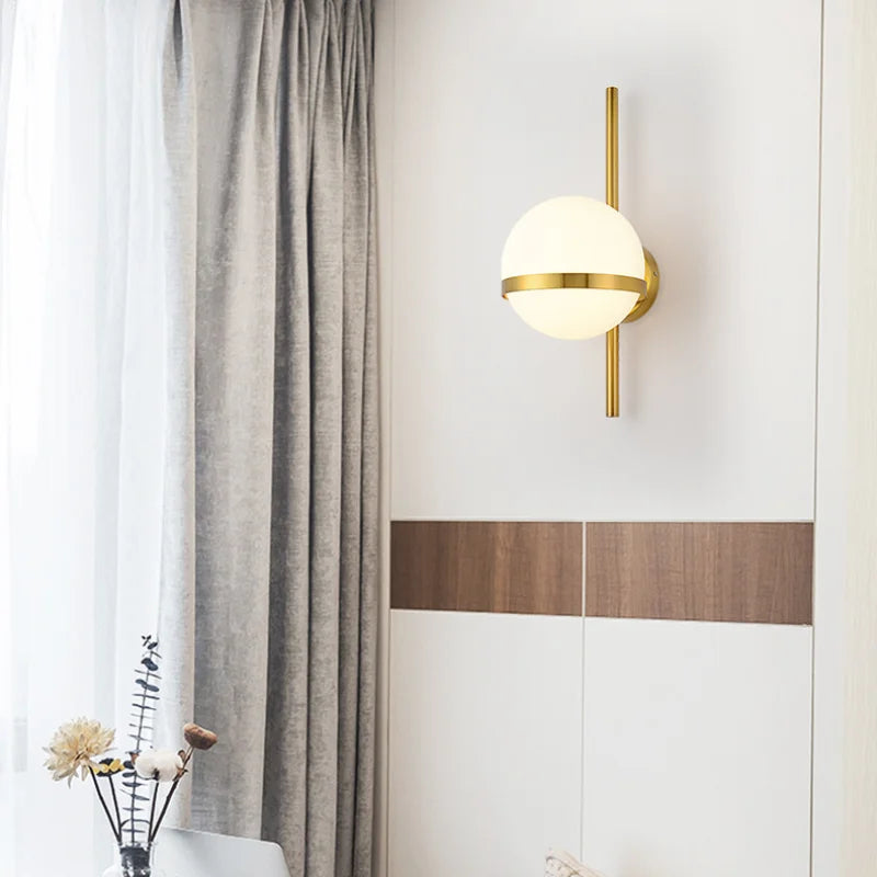 Applique murale led verre éclairage intérieur maison - vue 4 sur 10