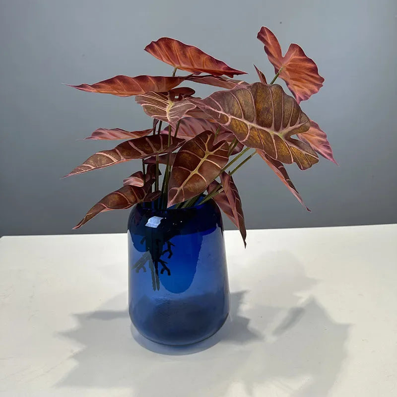 lot de 2 feuilles artificielles pour décoration de fête automne - vue 6 sur 10