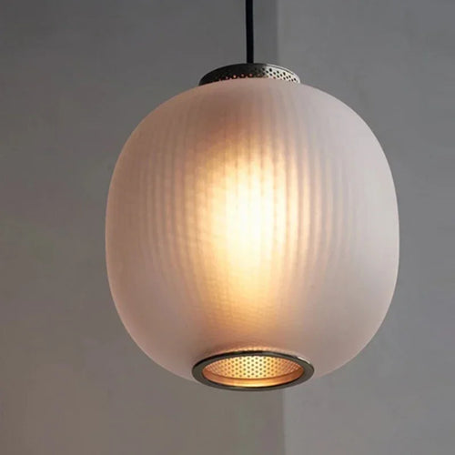suspension led créative en verre pour hôtel et café bar - vue 3 sur 8