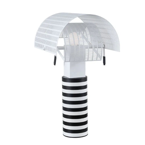 Denmark Table Lamp Modern Stripe Grid Desk Light for Bedroom Living Room - vue 7 sur 7