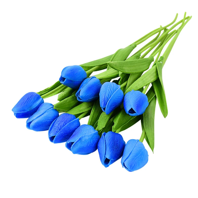 lot de 10 tulipes artificielles pour décoration de mariage et jardin - vue 13 sur 33