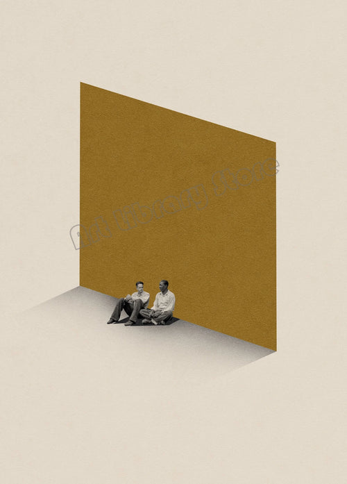 affiche rétro abstraite inspirée de films classiques décor murale