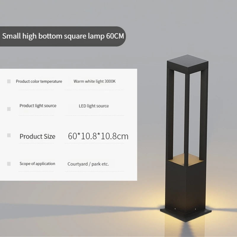lampe de jardin moderne étanche en aluminium pour extérieur - vue 17 sur 21