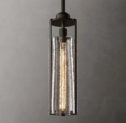 lustre en verre nordique style industriel pour décoration intérieure - vue 9 sur 10