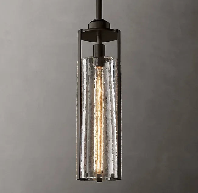 lustre en verre nordique style industriel pour décoration intérieure - vue 8 sur 10