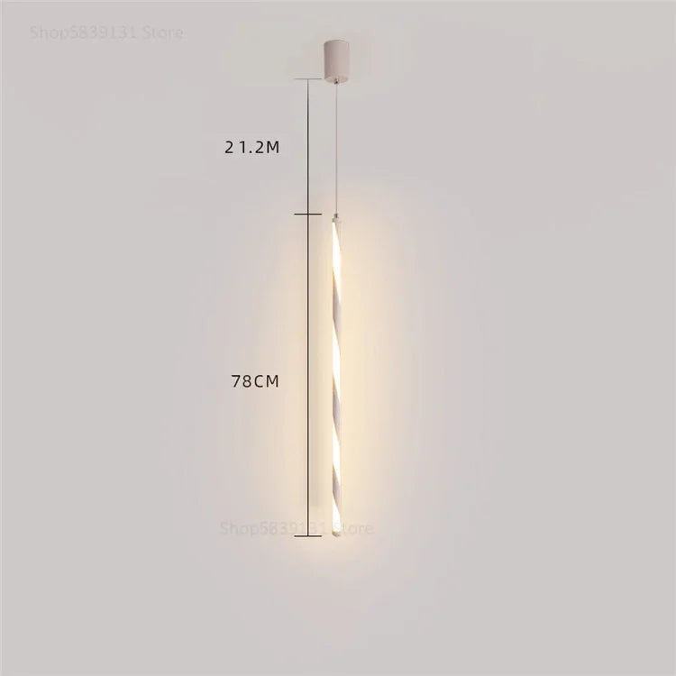 suspension minimalistes nordiques design créatif longue ligne