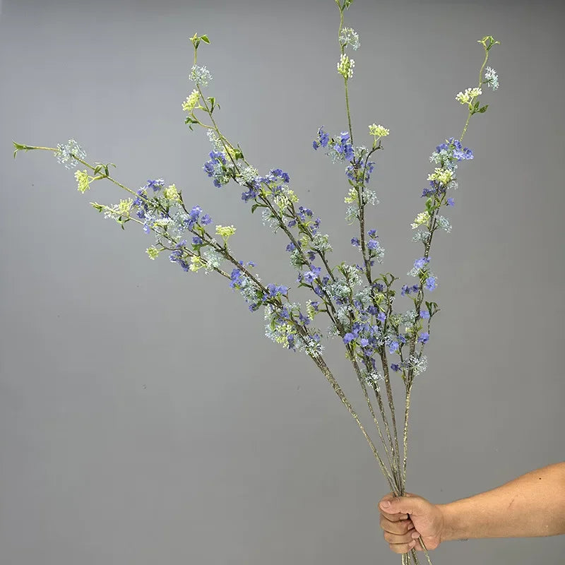 décoration de table en fleurs artificielles et saule neige - vue 5 sur 10