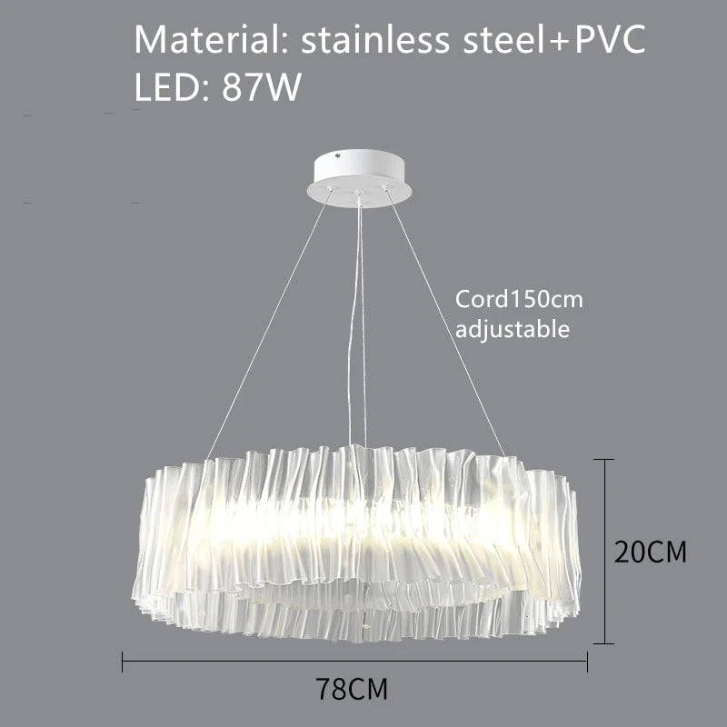 suspension design en pvc et acier inoxydable pour espaces intérieurs - vue 7 sur 13