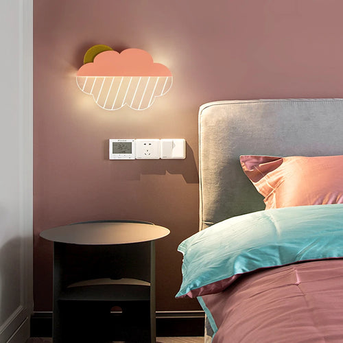 appliques murales nuages en plumes pour décoration enfant - vue 5 sur 12