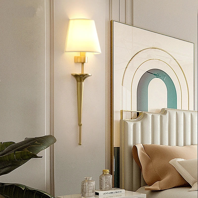applique murale moderne en cuivre style nordique décor loft - vue 3 sur 8