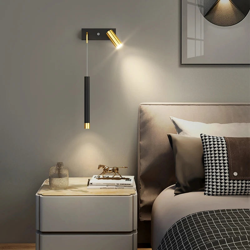 applique murale moderne à deux têtes design créatif pour intérieur - vue 6 sur 11