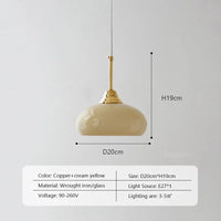 suspension en métal et verre style nordique pour intérieur décoratif