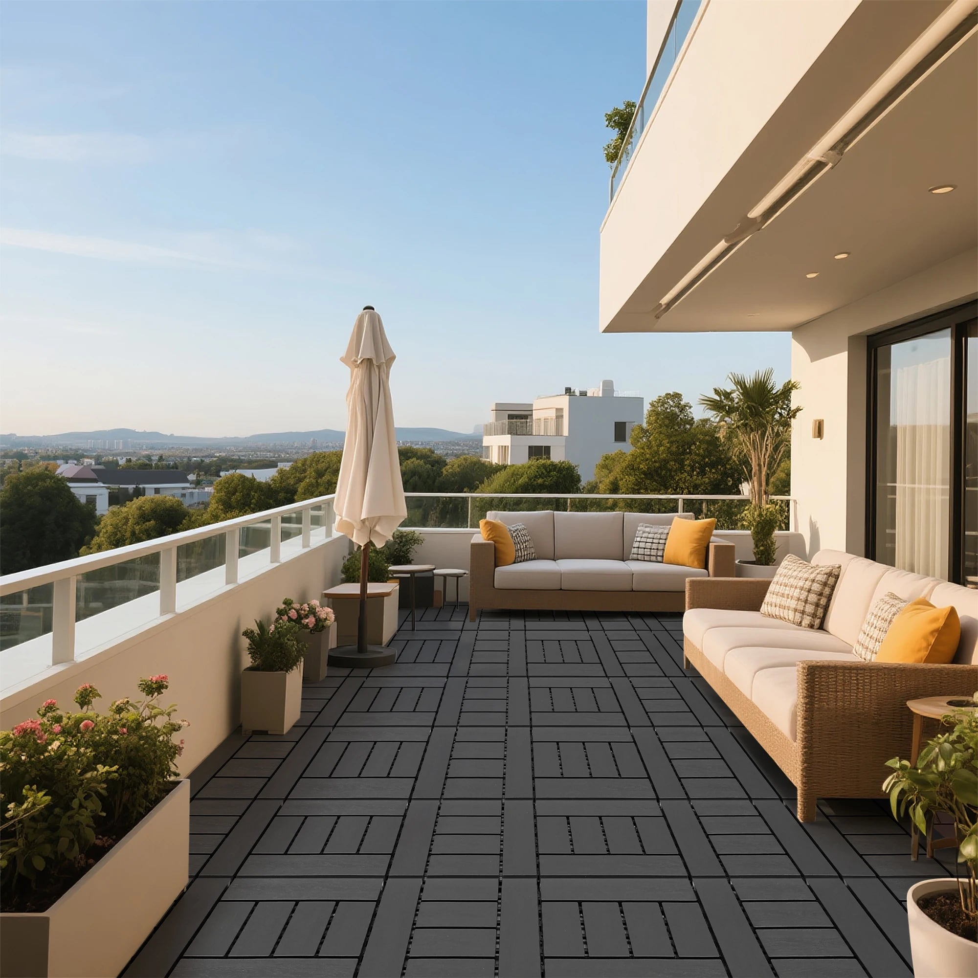 Dalles terrasse emboitables 30 cm interieur exterieur 44 - vue 5 sur 6
