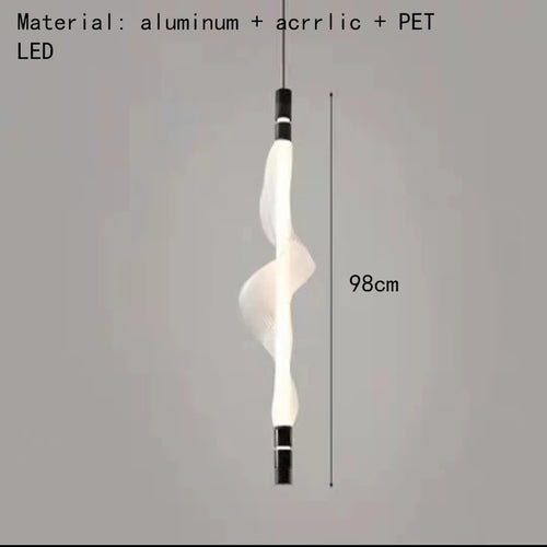 lustre led art déco avec cordon réglable luminaires suspendus - vue 9 sur 22