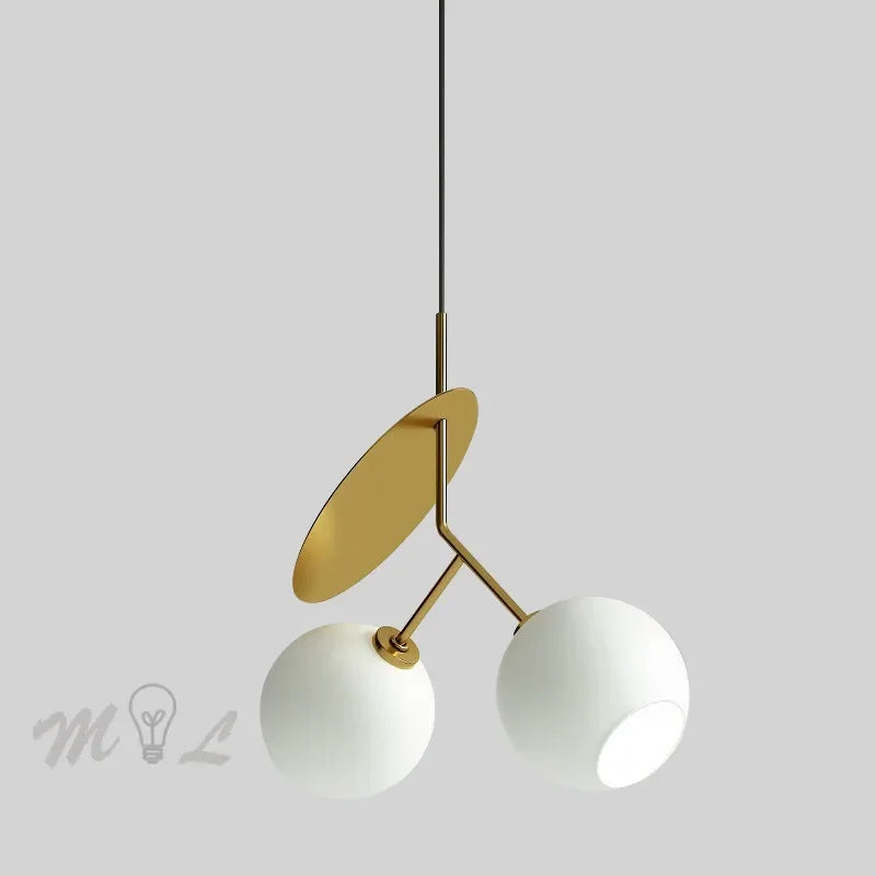 suspension moderne en verre pour décoration intérieure créative - vue 6 sur 12