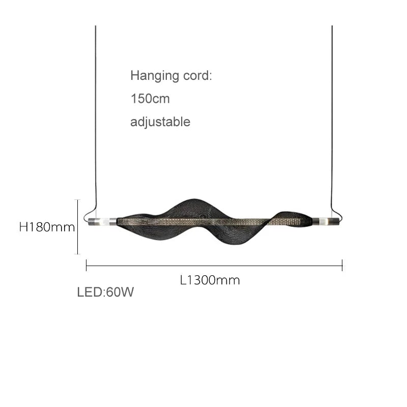 lustre artistique à led en acrylique design moderne éclairage suspendu - vue 18 sur 18
