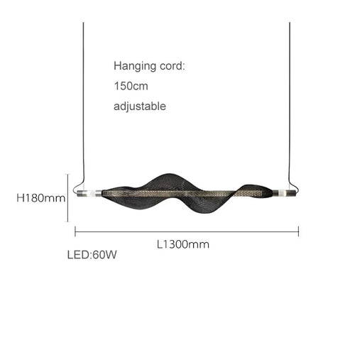 lustre design led postmoderne en acrylique tendance 2024 éclairage suspendu - vue 17 sur 18