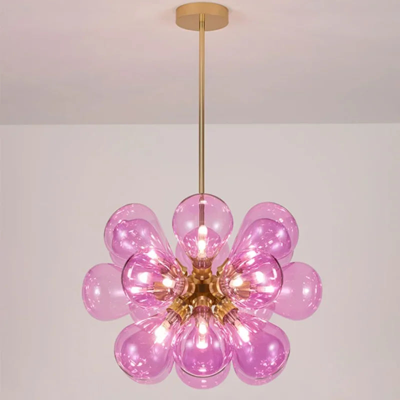 suspension moderne en verre design pour décoration intérieure - vue 4 sur 11