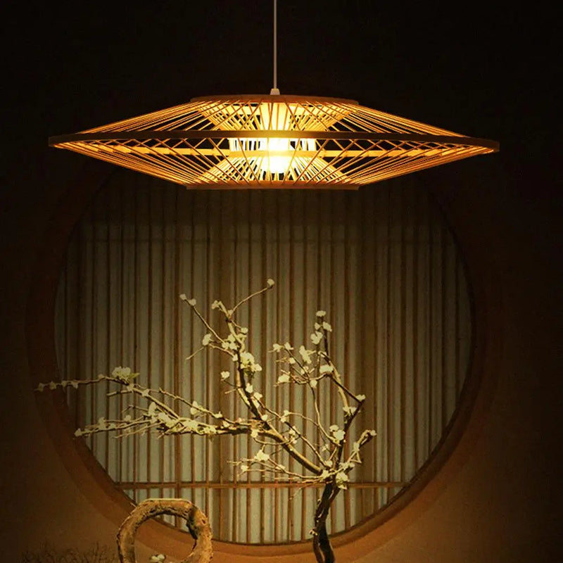 ZK50 – lustre de plafond en bambou