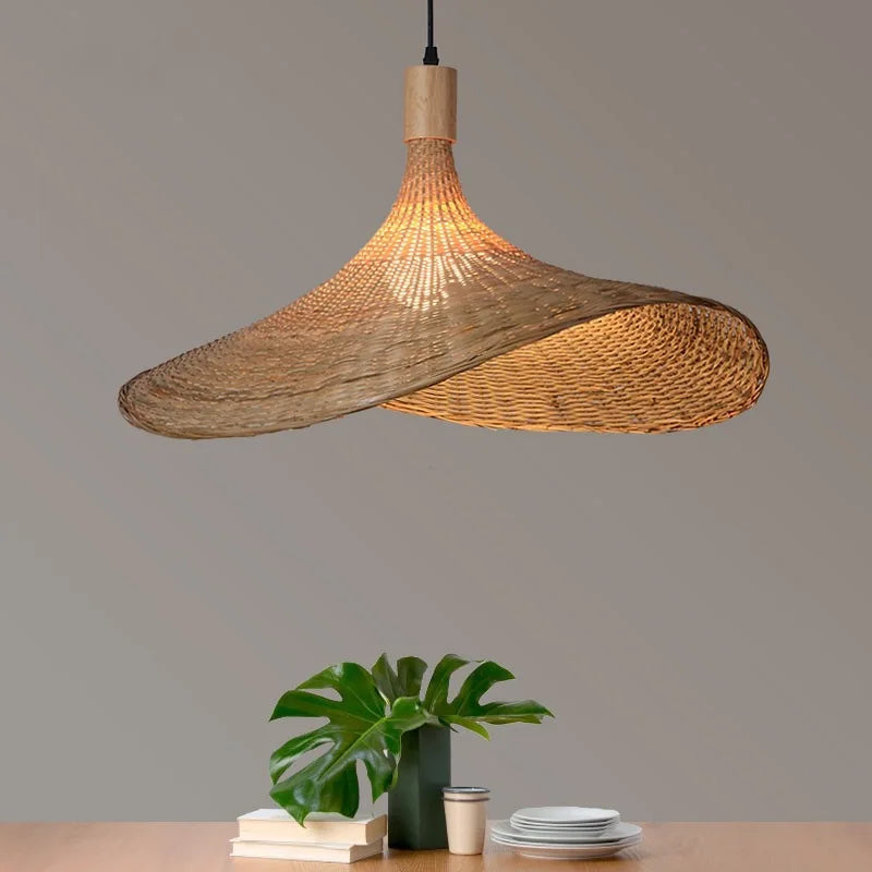 lampe en bambou style zen asiatique créatif pour décoration - vue 9 sur 8