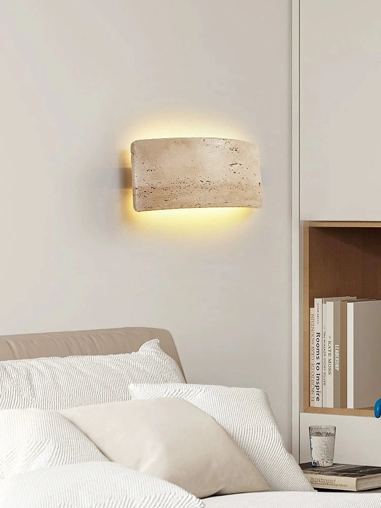 applique murale led wabi-sabi étanche pour jardin et intérieur - vue 7 sur 8