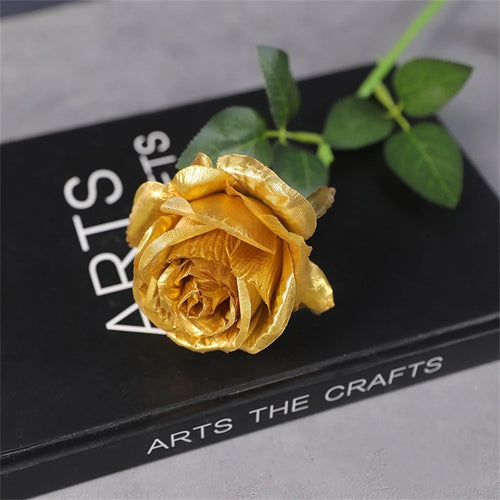 fleurs de roses artificielles en soie pour décorations romantiques - vue 12 sur 13