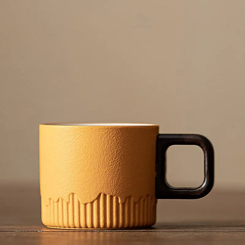 Tasse thé céramique dégradé mini anse style minimaliste