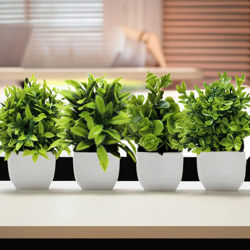 plante artificielle en pot pour décoration de bureau et jardin
