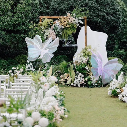 décoration papillons géants pour baby shower mariage anniversaire - vue 6 sur 19