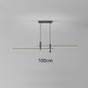 Lustre design LED minimaliste en barre métallique Sarno