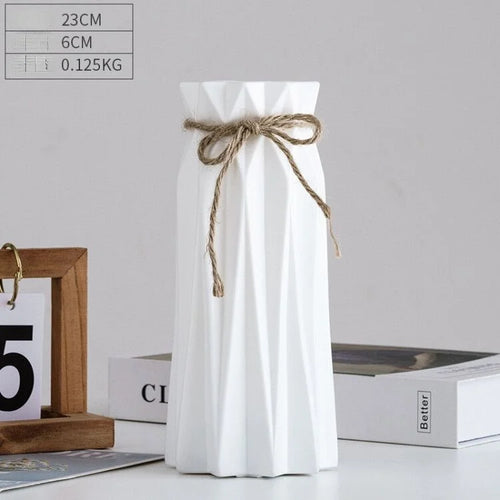 vase moderne en plastique pour décoration florale nordique - vue 13 sur 26
