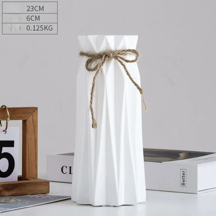 vase moderne en plastique pour décoration florale nordique - vue 12 sur 26