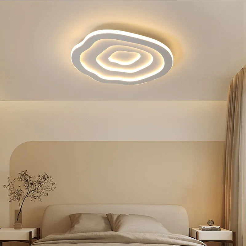 plafonnier moderne minimaliste design créatif lumière led ultra mince - vue 3 sur 12